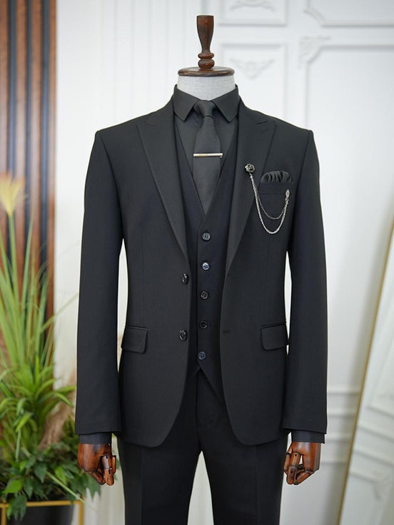 Men's Black 3 piece Suit