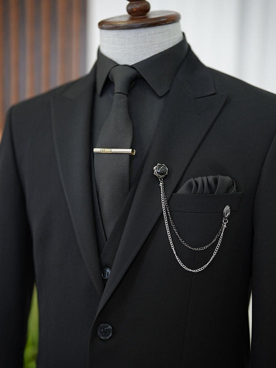 Men's Black 3 piece Suit