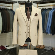 Daytona Slim Fit Beige Suit