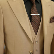GentWith Daytona Camel Slim Fit Suit