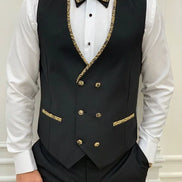 Deerfield Slim Fit Floral Patterned Golden Tuxedo