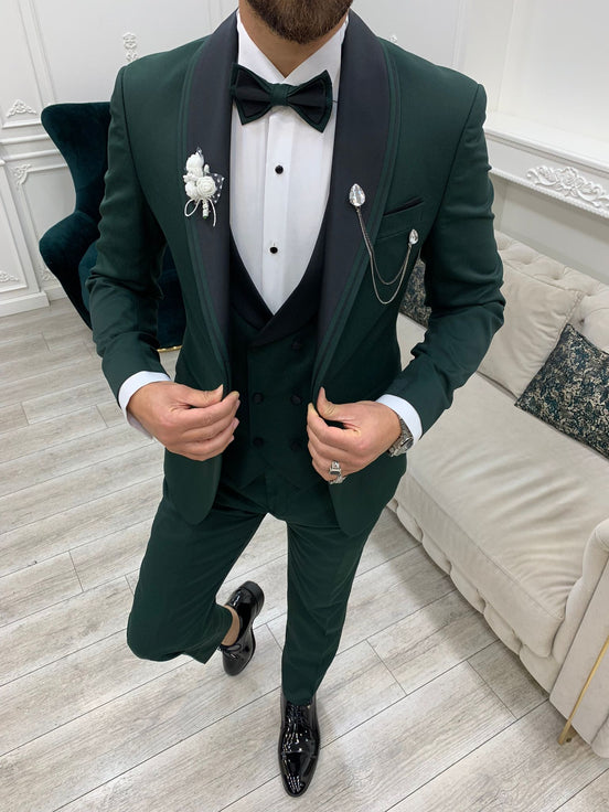 Green Shawl Lapel Tuxedo