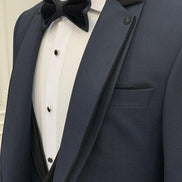 Deerfield Slim Fit Notch Lapel Midnight Blue Tuxedo
