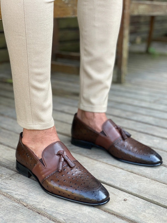 Brown Tassel Loafers