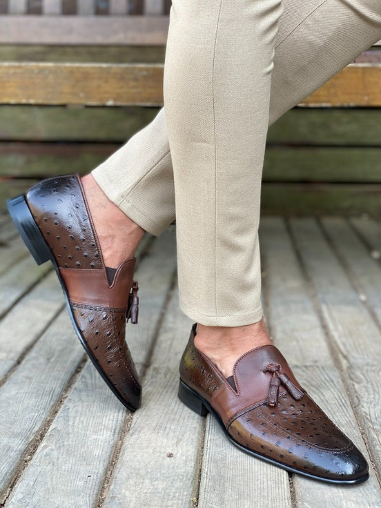 Brown Tassel Loafers