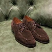 Elko Suede Leather Brown Derby Shoes