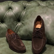 Elko Suede Leather Brown Derby Shoes