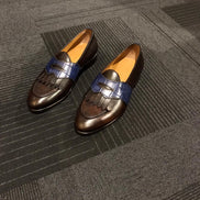 Elko Leather Kilt Brown Loafers