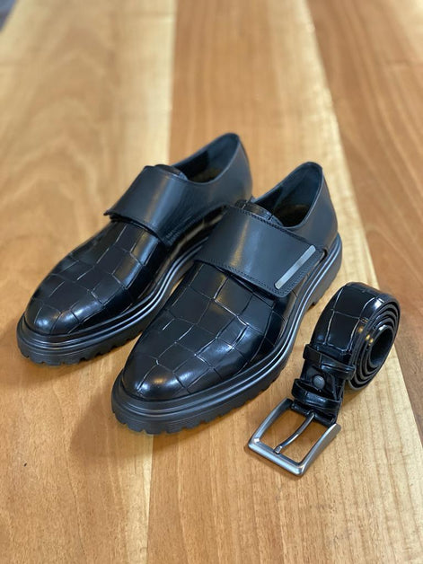 Empire Black Buckle Shoes