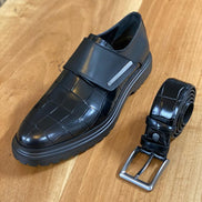 Empire Black Buckle Shoes
