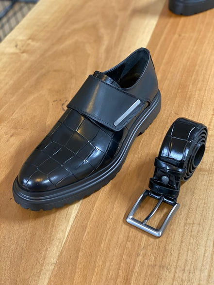 Empire Black Buckle Shoes