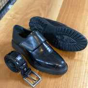 Empire Black Buckle Shoes