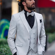 Empire Slim Fit Peak Lapel Gray Tuxedo