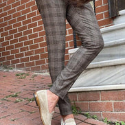 Enid Beige Suede Double Monk Strap Shoes