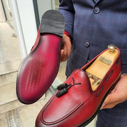GentWith Fort Worth Red Tassel Loafer