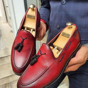 GentWith Fort Worth Red Tassel Loafer