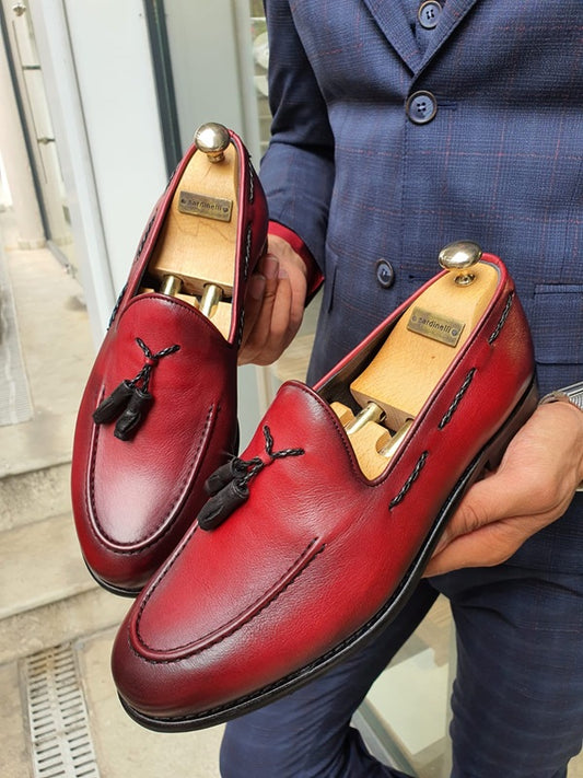 GentWith Fort Worth Red Tassel Loafer