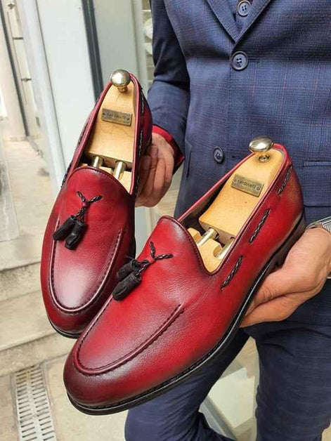 GentWith Fort Worth Red Tassel Loafer