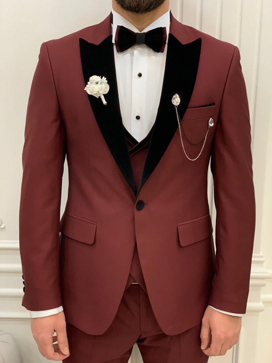 Burgundy Tuxedo