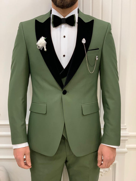 Olive Green Tuxedo