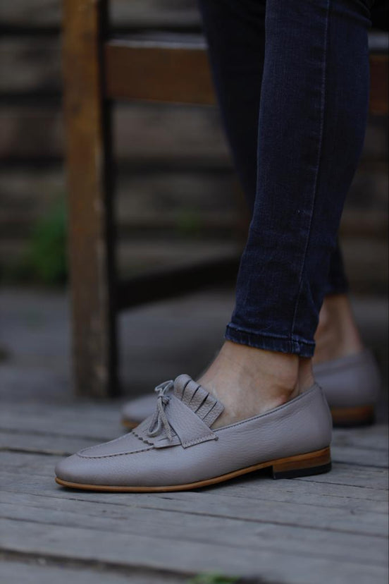 Beige Loafers