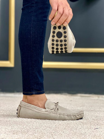 Laughlin Beige Driving Loafers