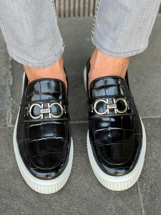 Black Bit Loafers
