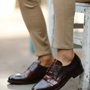 Laughlin Cap Toe Brown Derby Shoes