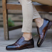 Laughlin Cap Toe Brown Derby Shoes