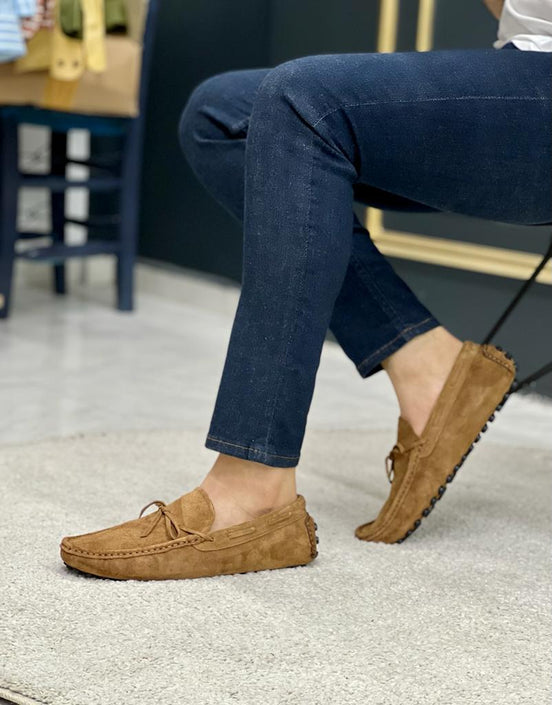Brown Driving Loafers Shoes