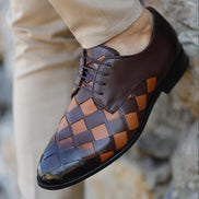 Laughlin Laced Tan Brown Derby Shoes