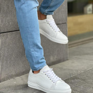 Laughlin Grace Mid-Top White Sneakers