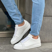 Laughlin Grace Mid-Top White Sneakers