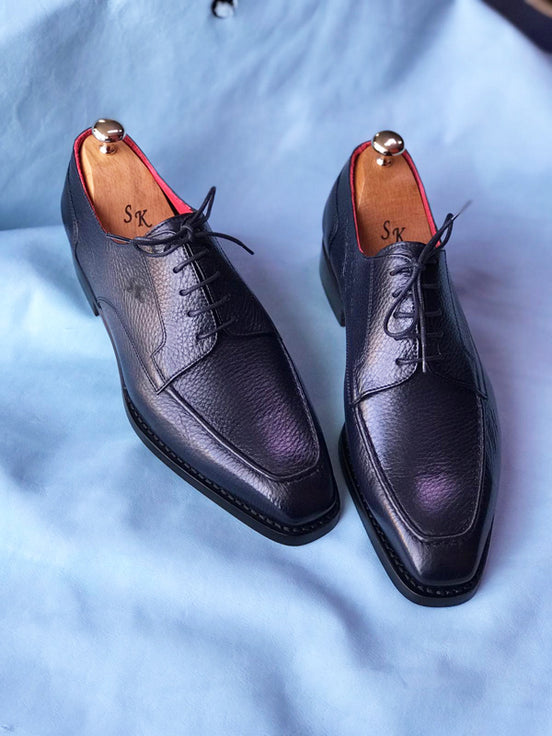 Navy Blue Derby Shoes