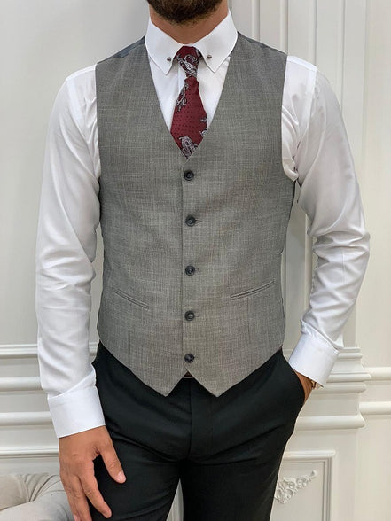 Miami Black Slim Fit Notch Lapel Suit