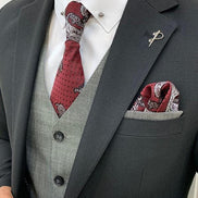 Miami Black Slim Fit Notch Lapel Suit