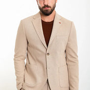 Mitchell Beige Slim Fit Notch Lapel 2 Piece Suit