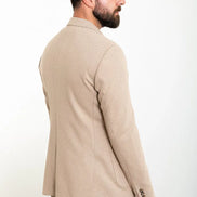 Mitchell Beige Slim Fit Notch Lapel 2 Piece Suit