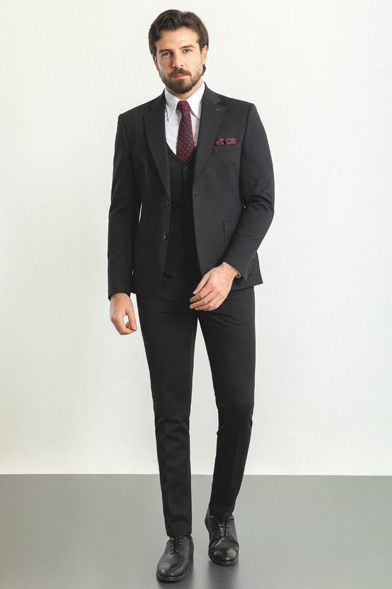 Black 3 Piece Suit