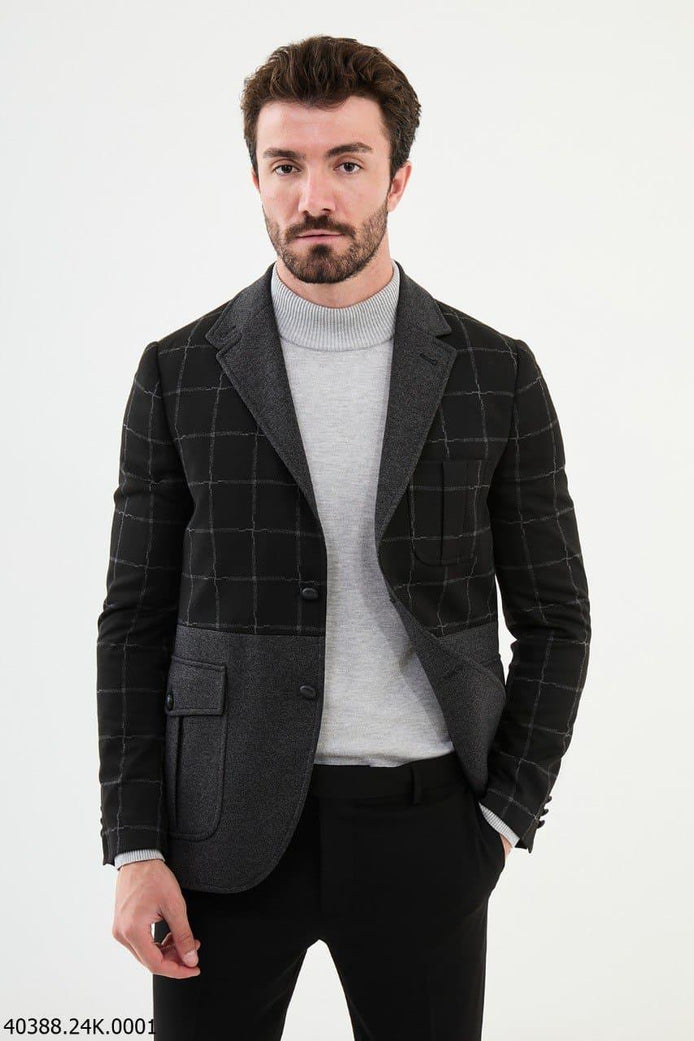 Mitchell Black Slim Fit Blazer