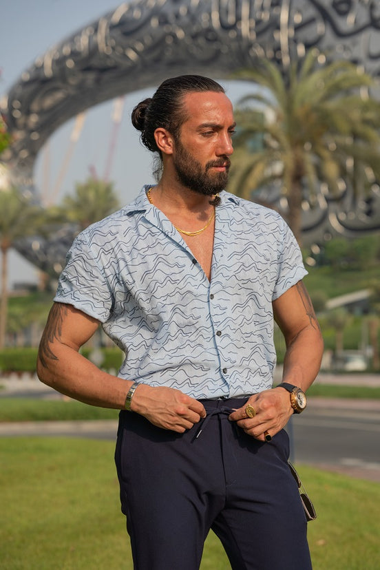 Blue Short Sleeve Shirt