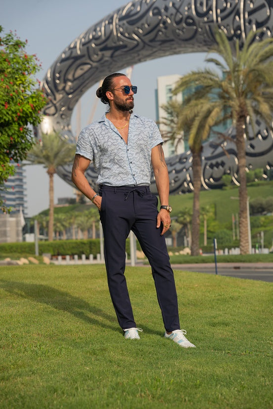 Blue Short Sleeve Shirt