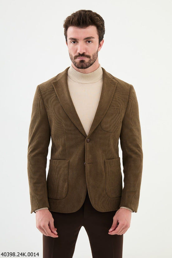 Camel Corduroy Blazer