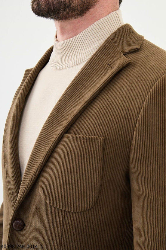Camel Corduroy Blazer