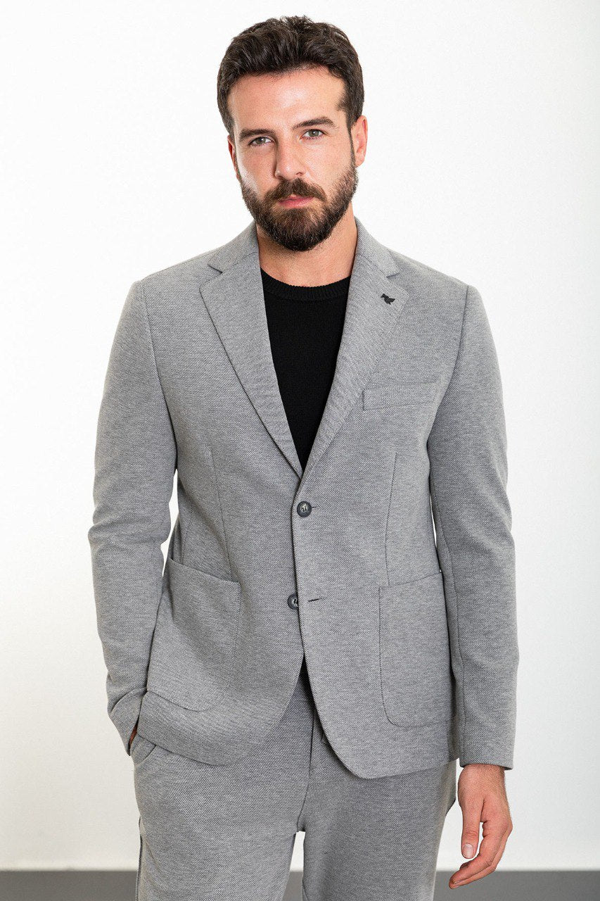 Mitchell Gray Slim Fit Notch Lapel 2 Piece Suit