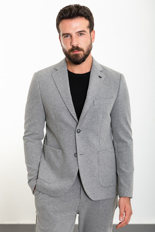 Mitchell Gray Slim Fit Notch Lapel 2 Piece Suit