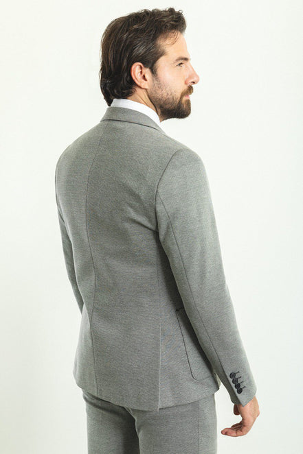 Mitchell Gray Slim Fit Notch Lapel 3 Piece Suit