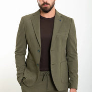 Mitchell Khaki Slim Fit Notch Lapel 2 Piece Suit