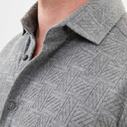 Mitchell Slim Fit Gray Plaid Shirt