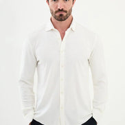 Mitchell Slim Fit White Plaid Shirt